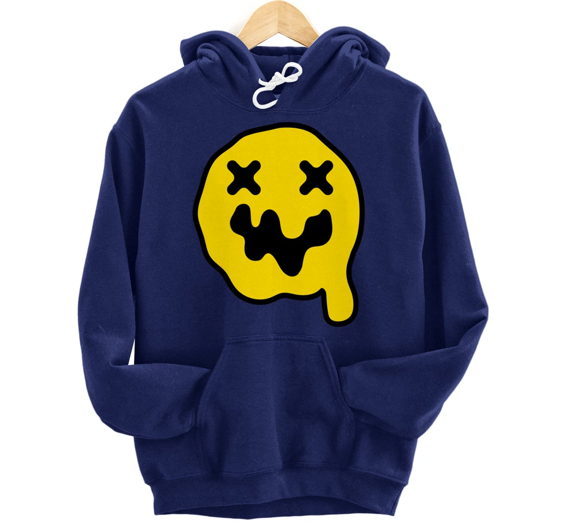 Personalized Cool Dripping Smiley Face Pullover Hoodie All Star