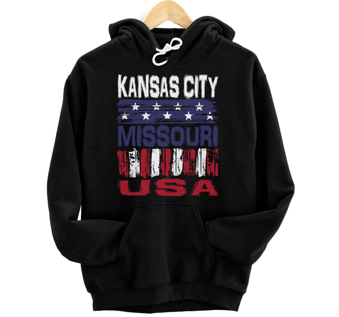 Personalized Kansas City Missouri USA Pullover Hoodie