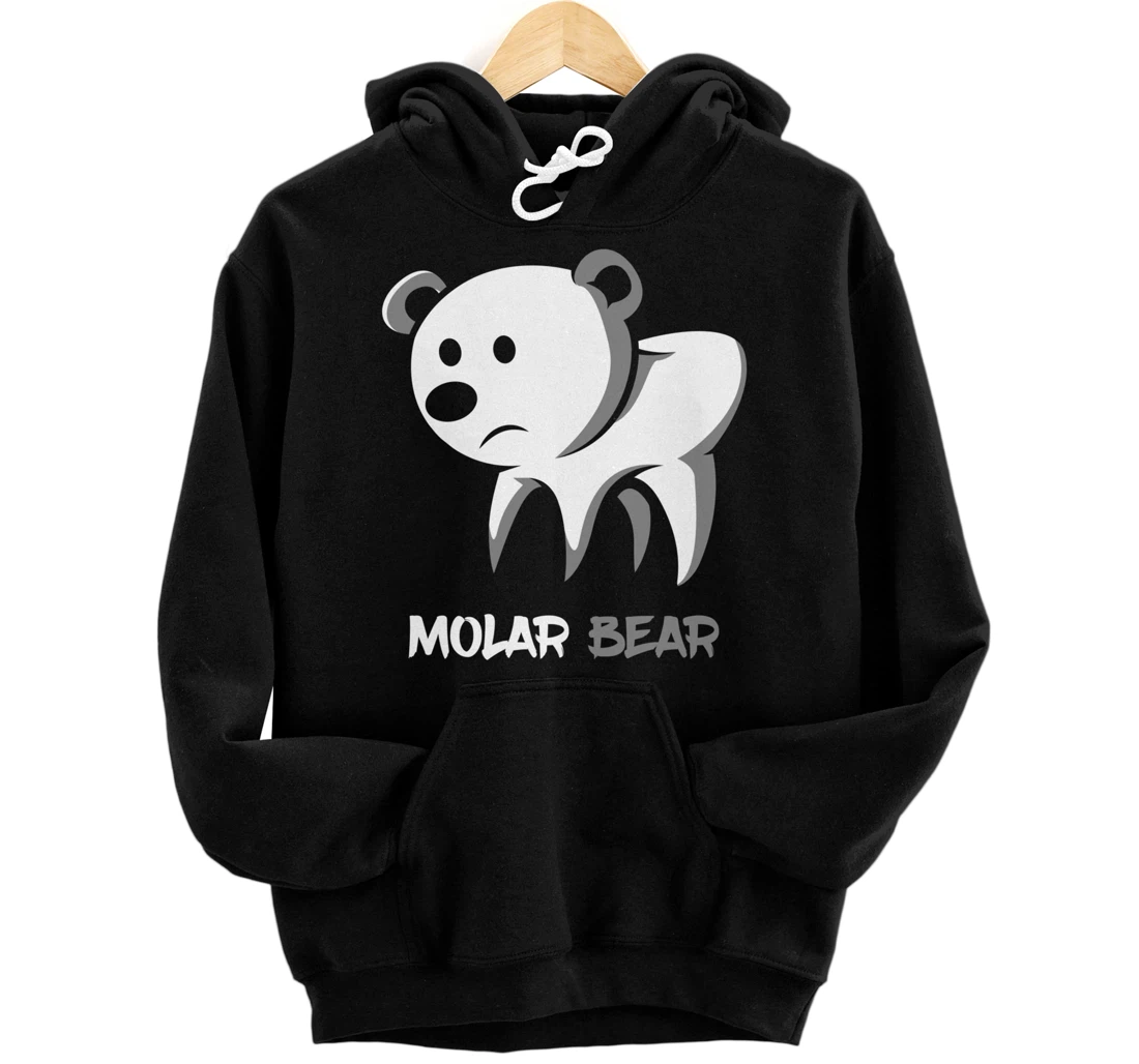 Personalized Molar Bear Dentist or Assistant Pullover Hoodie