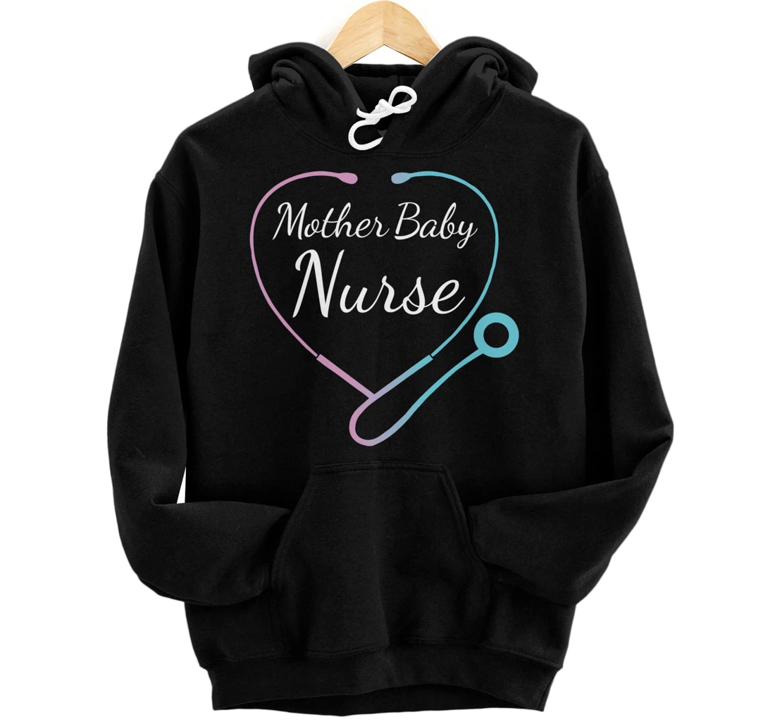 Personalized Mother Baby Nurse Baby Born Nursing Newborn Postpartum Mom Pullover Hoodie