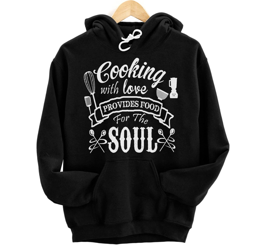 Personalized Cooking With Love Kitchen Cook & Chef Pullover Hoodie