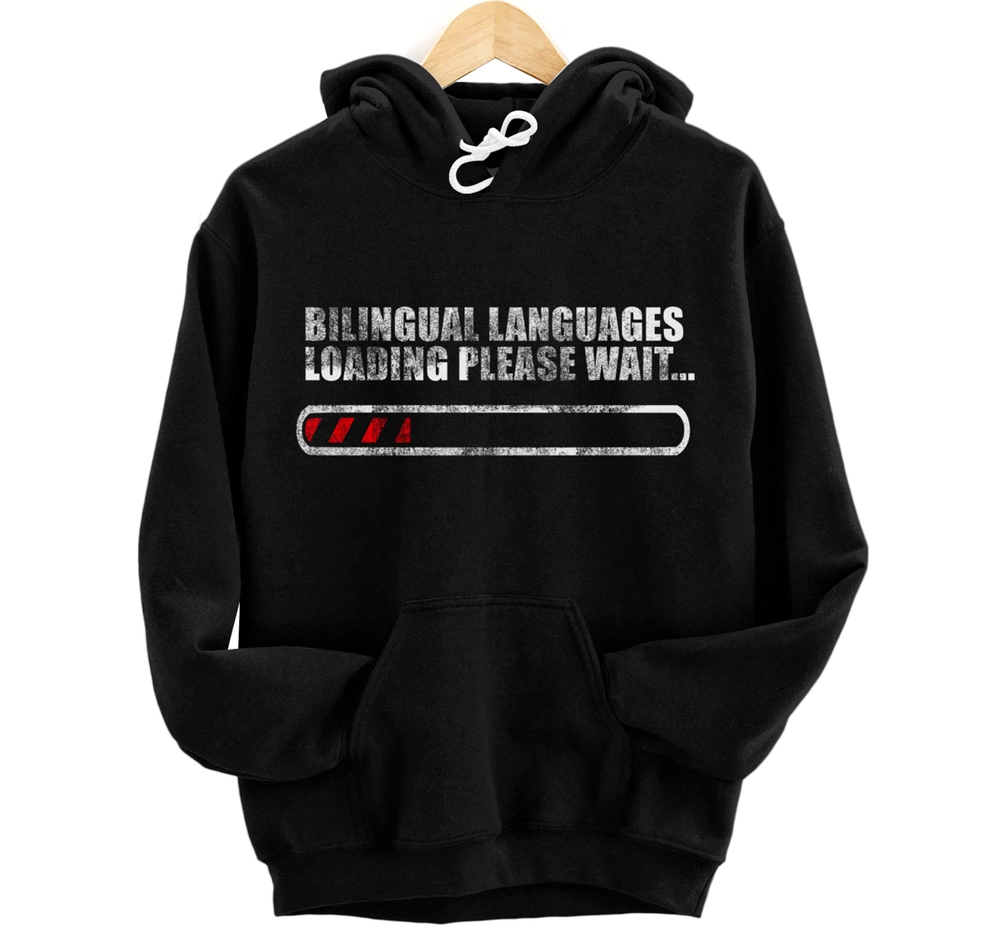 Personalized loading spanglish bilingual spanish latino funny text cool Pullover Hoodie