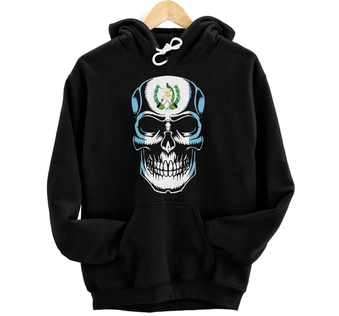 Personalized Guatemala Chapin Quetzal Tikal Maya Guate Atitlan Skull Love Pullover Hoodie