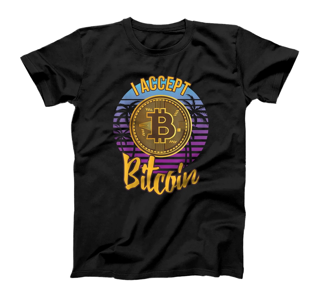 Personalized I Accept Bitcoin against Inflation Crypto Currency Apparel T-Shirt, Women T-Shirt