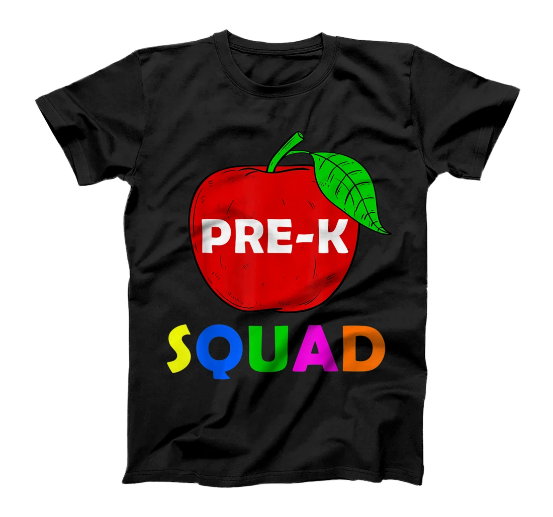 Personalized Pre-K Squad Shirt Apple Teacher Graphic Boy Girl PreK T-Shirt, Kid T-Shirt and Women T-Shirt