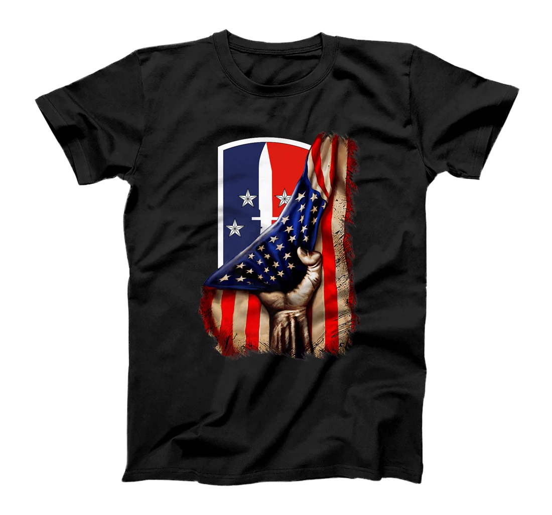Personalized 189th Infantry Brigade American Flag T-Shirt, Kid T-Shirt and Women T-Shirt