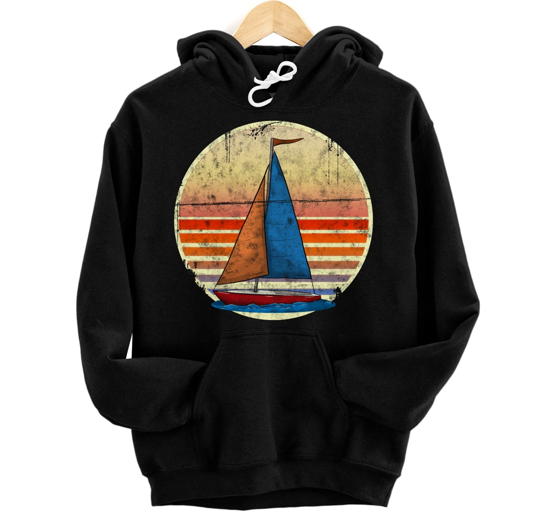 sailboat skipper yacht sailor sailing club learn to sail Pullover Hoodie