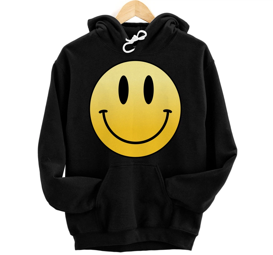 Mr. Happy Smile Smiling Face Funny Humor Cute Positive Laugh Pullover Hoodie