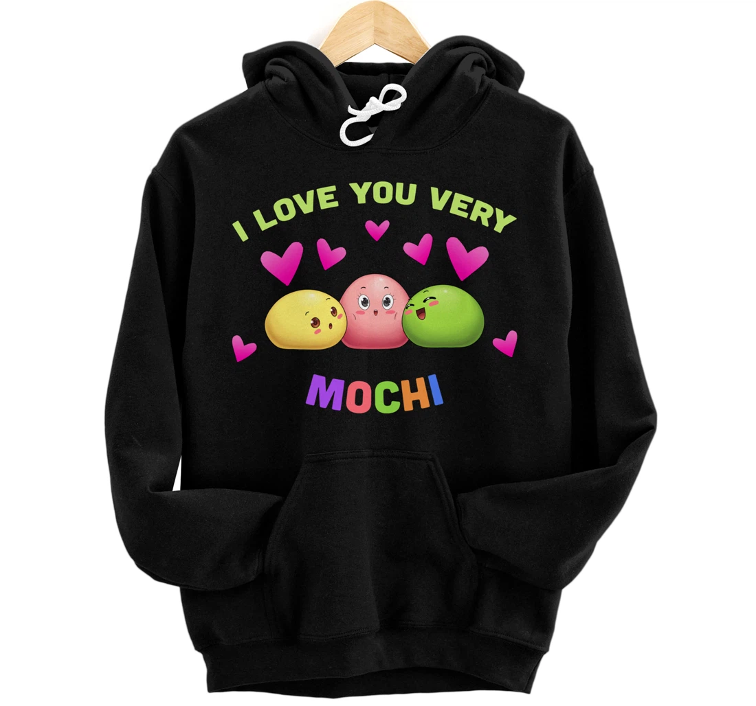 Personalized I love you very mochi Kawaii Mochitsuki Lover Pullover Hoodie