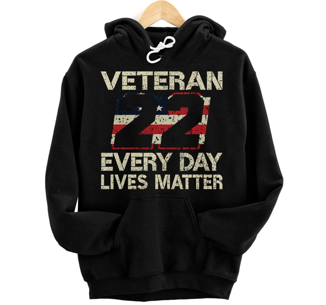 Personalized 22 a Day Veteran Suicide American flag Veterans Day Gift Pullover Hoodie