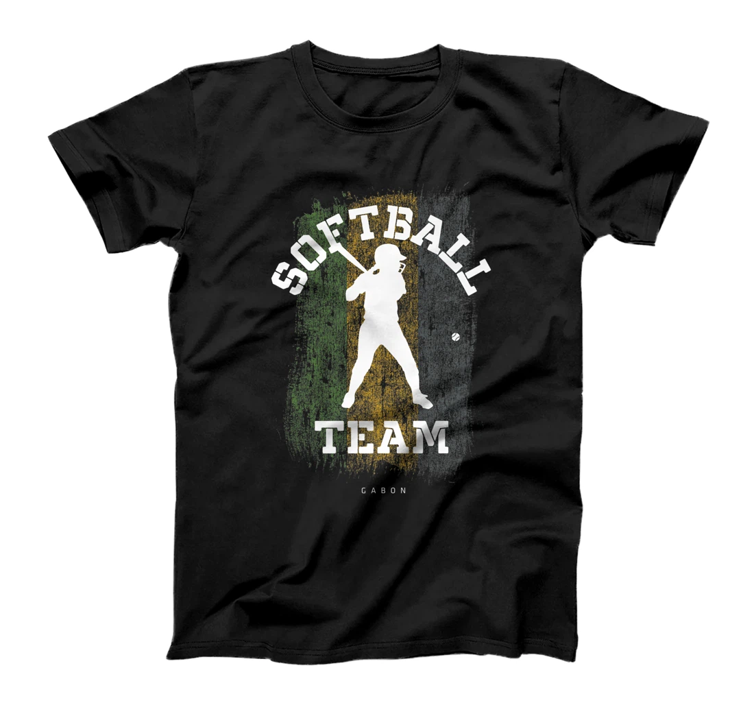 Womens Gabon Softball Team Girls Baseball Womens Softball T-Shirt, Kid T-Shirt and Women T-Shirt