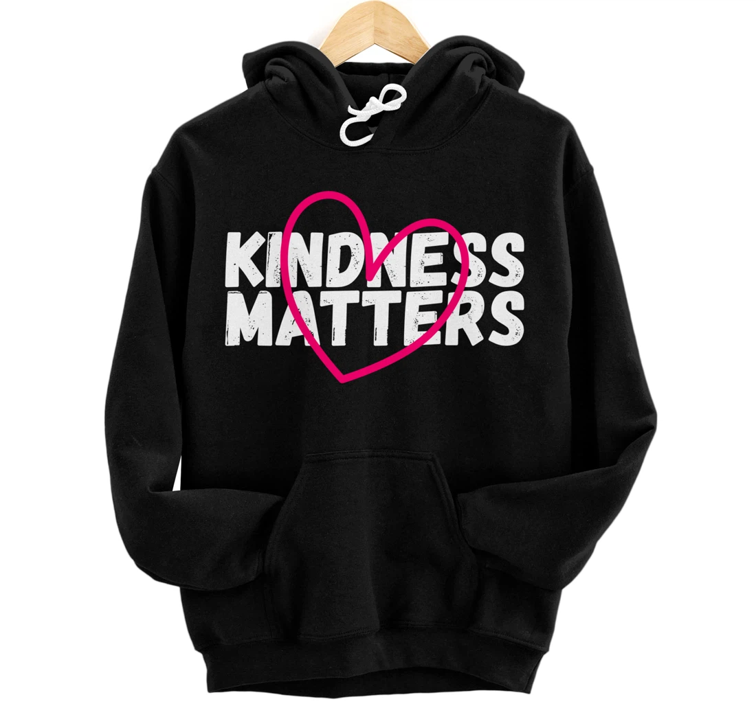 Personalized kindness matters anti bullying positive message heart sign Pullover Hoodie