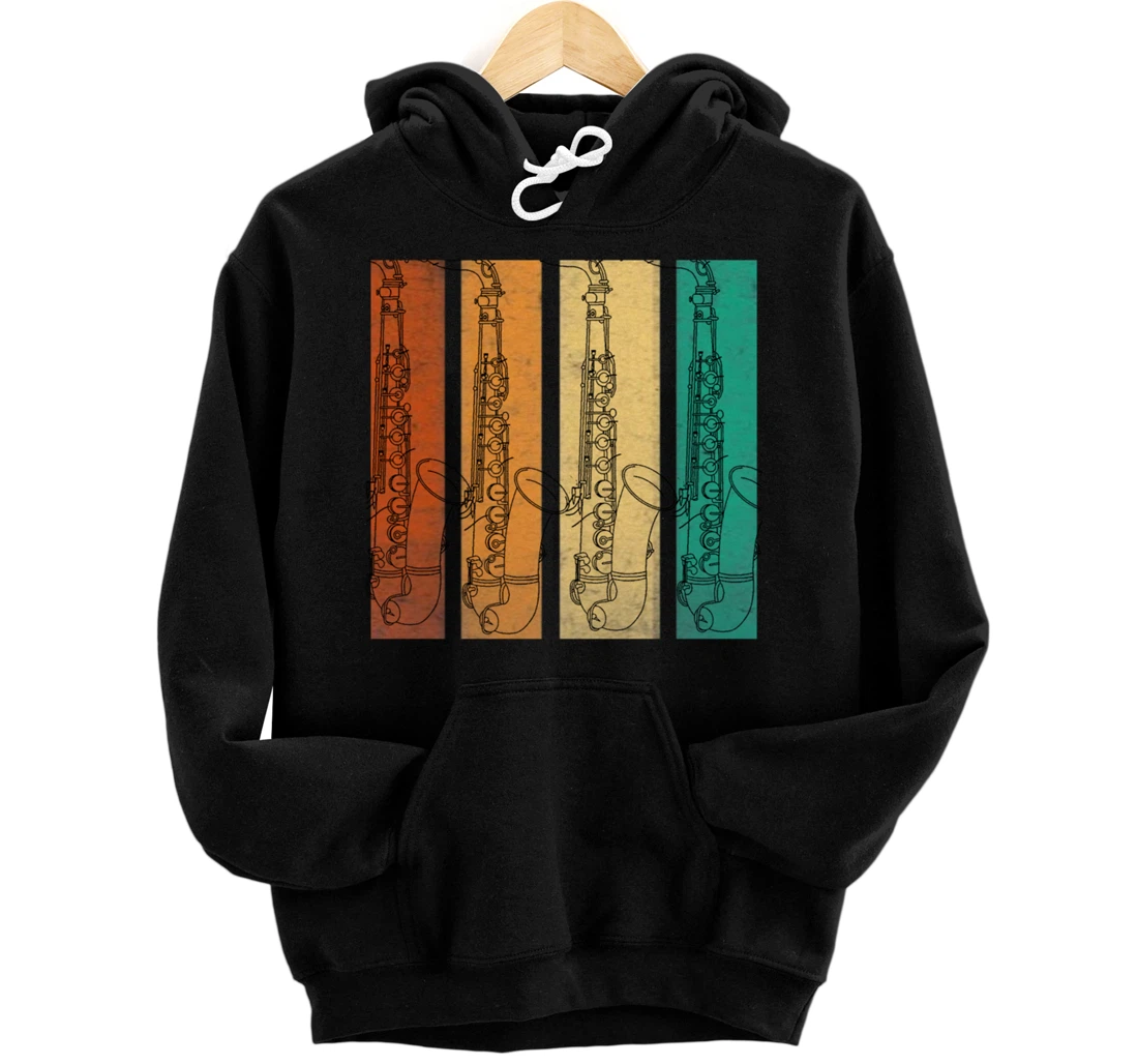 Personalized Saxophone Jazz Band Rock and Roll Music Musical Tee Graphic Pullover Hoodie