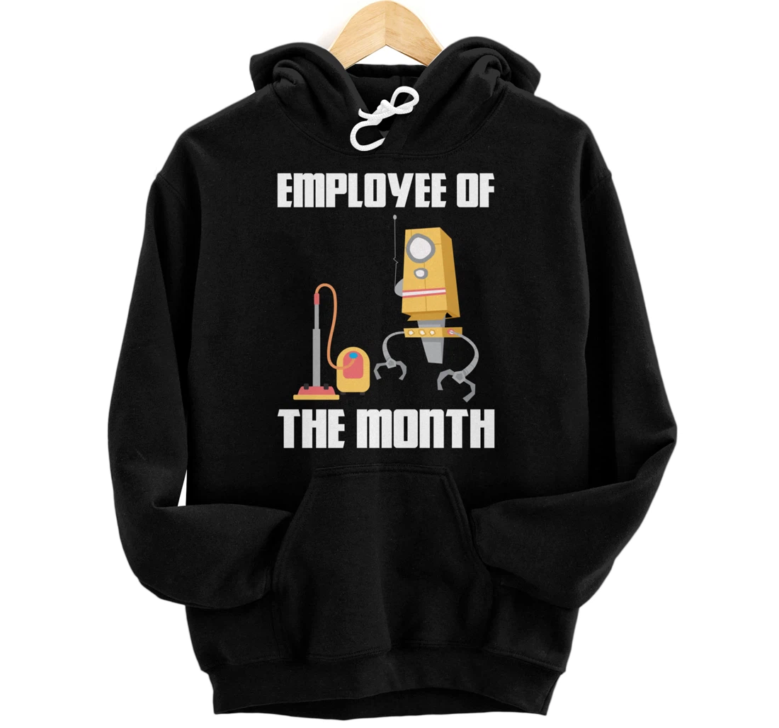 Personalized Work from Home Vacuum cleaner Employee of The Month Pullover Hoodie