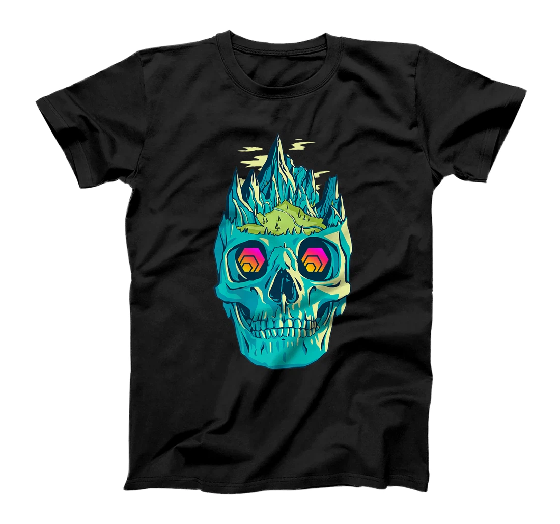 Personalized Womens HEX Skull Art Crypto Trader Grunge Cool Stake Cryptocurrency T-Shirt, Kid T-Shirt and Women T-Shirt