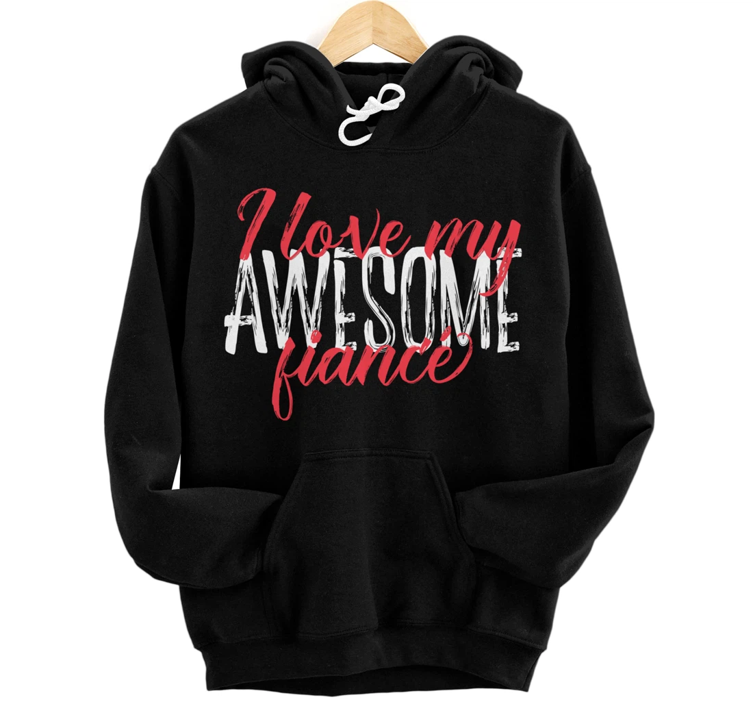 Funny Valentines Gift for Her Fiancee Women Matching Couple Pullover Hoodie