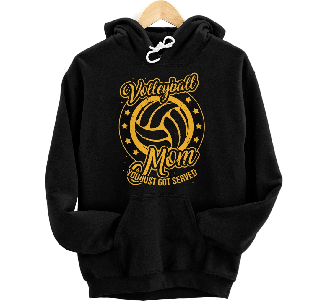 Volleyball Player Women Girls Love Volleyball Mom Pullover Hoodie