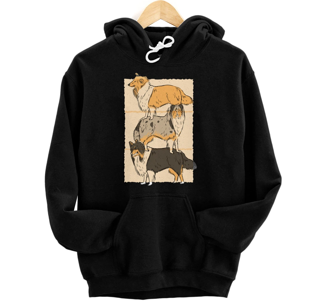 Collie Dog Pullover Hoodie