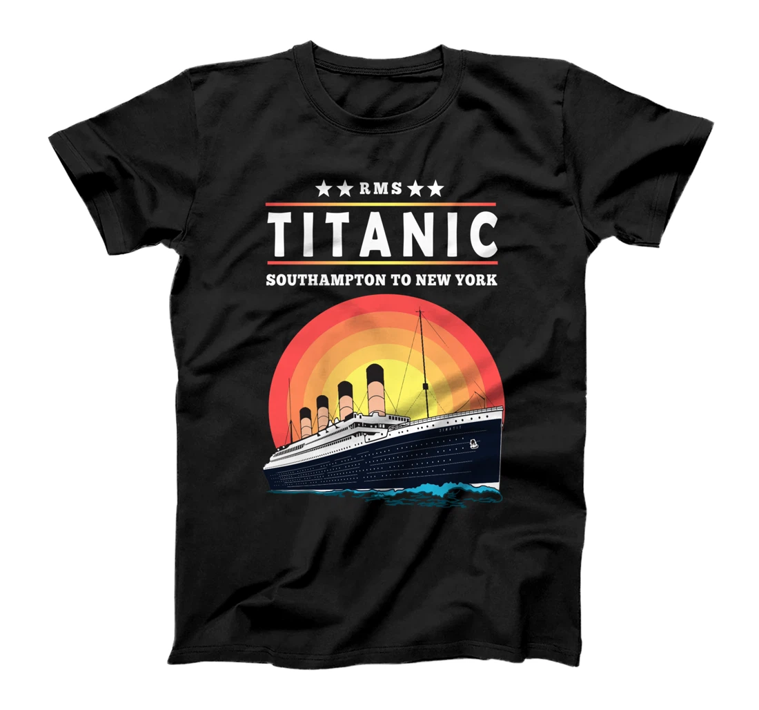 Personalized A 1912 Vintage Titanic Voyage Ship Cruise Gift for Son T-Shirt