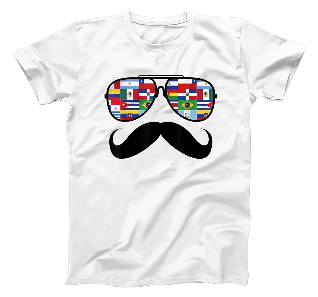 Personalized National Hispanic Heritage Month Countries Flags T-Shirt, Kid T-Shirt and Women T-Shirt