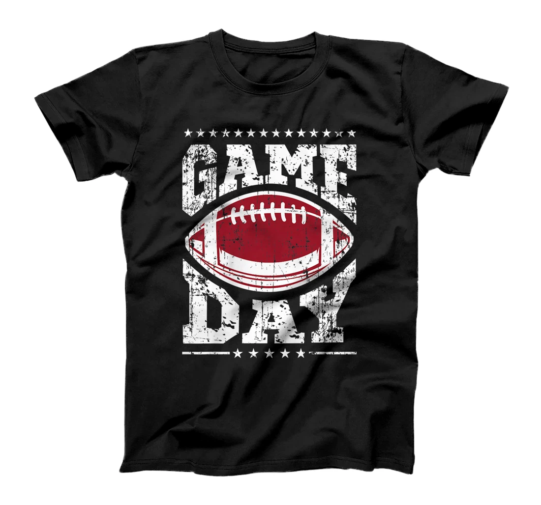 Personalized Womens Vintage Game Day American Football Women Men Football Season T-Shirt, Women T-Shirt