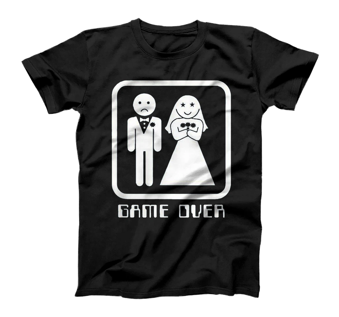 Wedding Game Over Tuxedo Bachelor Party Gift Humor Marriage T-Shirt, Women T-Shirt