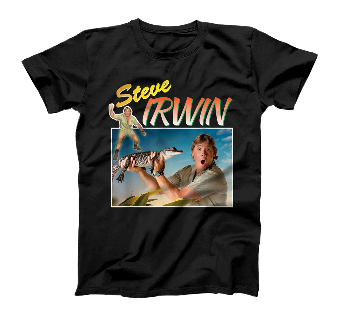 Personalized Steves Irwin Montages T-Shirt, Women T-Shirt
