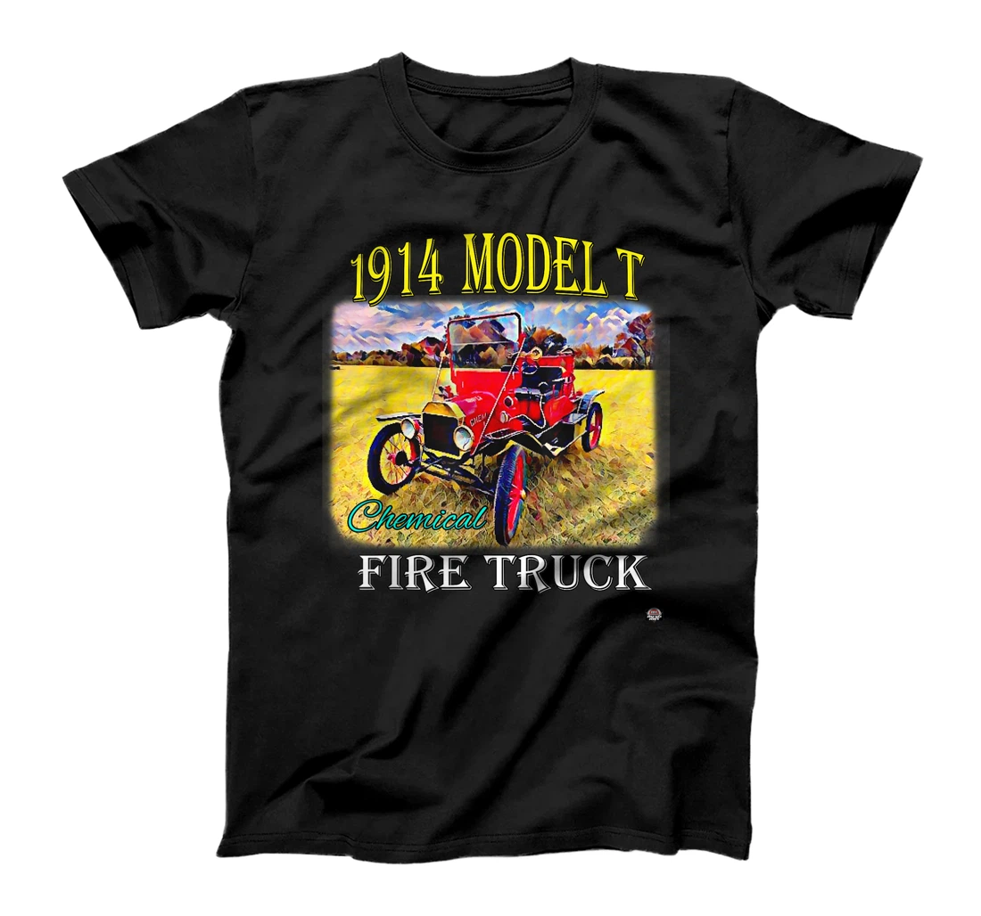 Personalized Womens 1914 Model T Chemical Fire Truck T-Shirt, Kid T-Shirt and Women T-Shirt