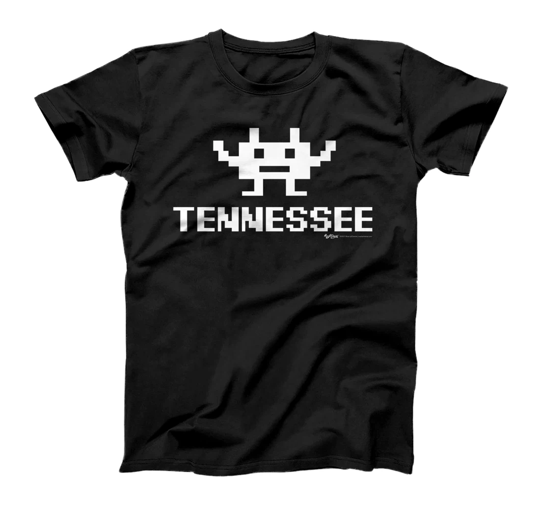 Personalized Womens Tennessee 8-Bit Gamer State T-Shirt, Women T-Shirt