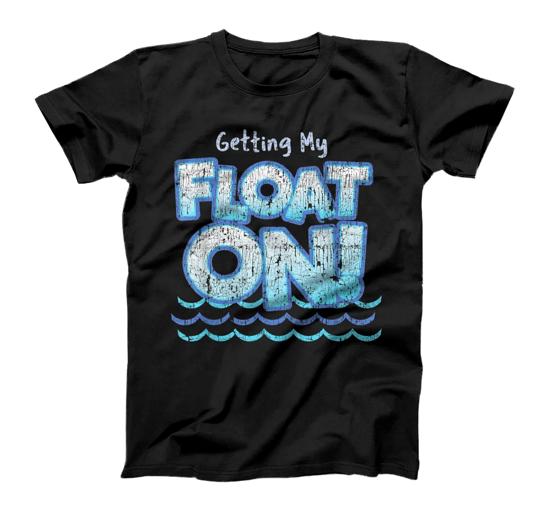 Personalized Funny River Lake Rafting Tubing Ocean Relaxing Saying Retro T-Shirt, Women T-Shirt