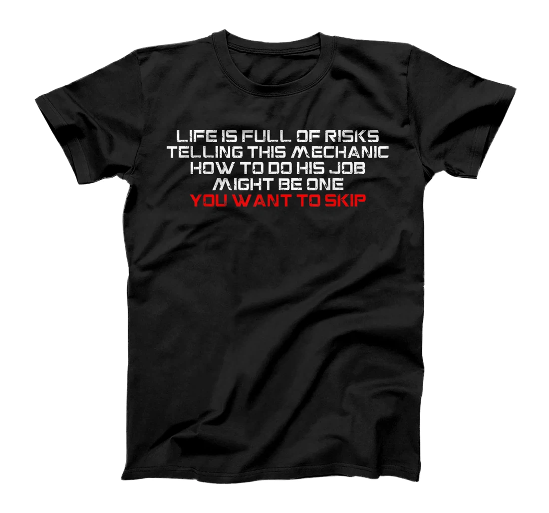 Personalized funny mechanic T-Shirt, Women T-Shirt
