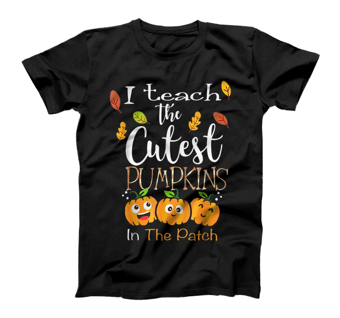 Personalized I Teach The Cutest Pumpkins In The Patch Teacher Fall Season T-Shirt, Women T-Shirt