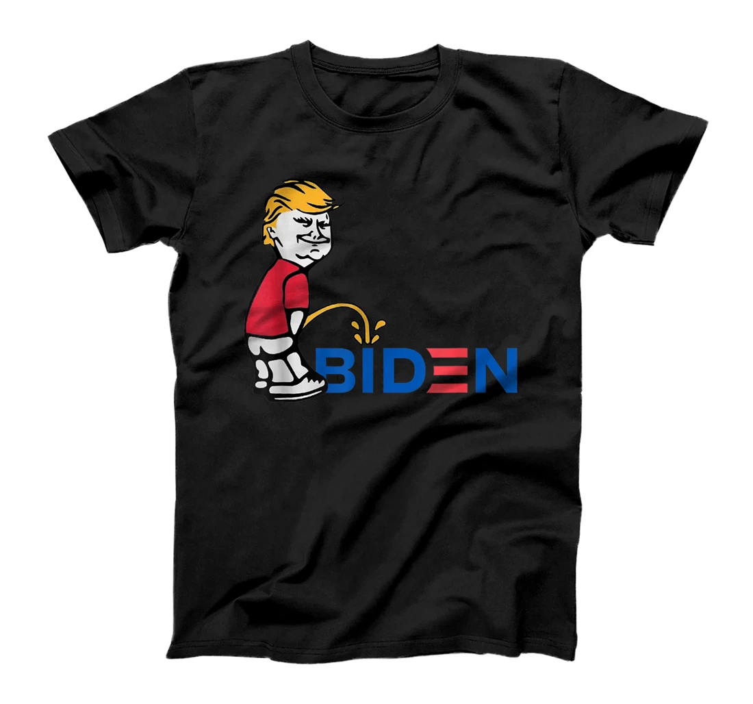 Personalized Trump-Pee-on-Biden Funny Anti Biden T-Shirt, Kid T-Shirt and Women T-Shirt