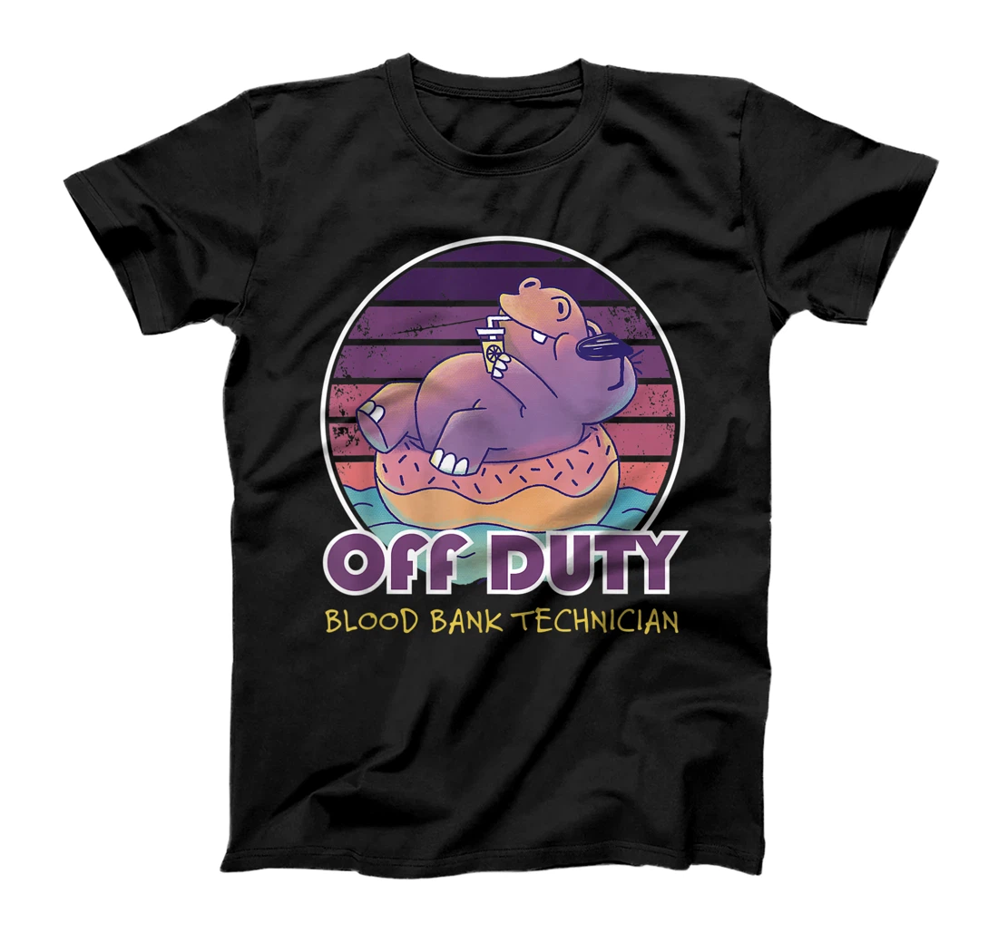 Off Duty Blood Bank Technician Job Coworker T-Shirt, Women T-Shirt