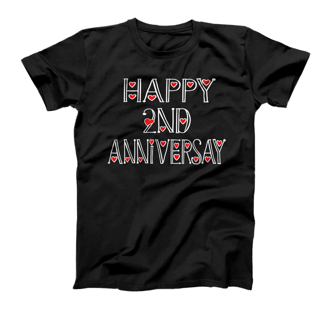 Happy 2nd Anniversary 2 Years Together Matching Family T-Shirt, Kid T-Shirt and Women T-Shirt