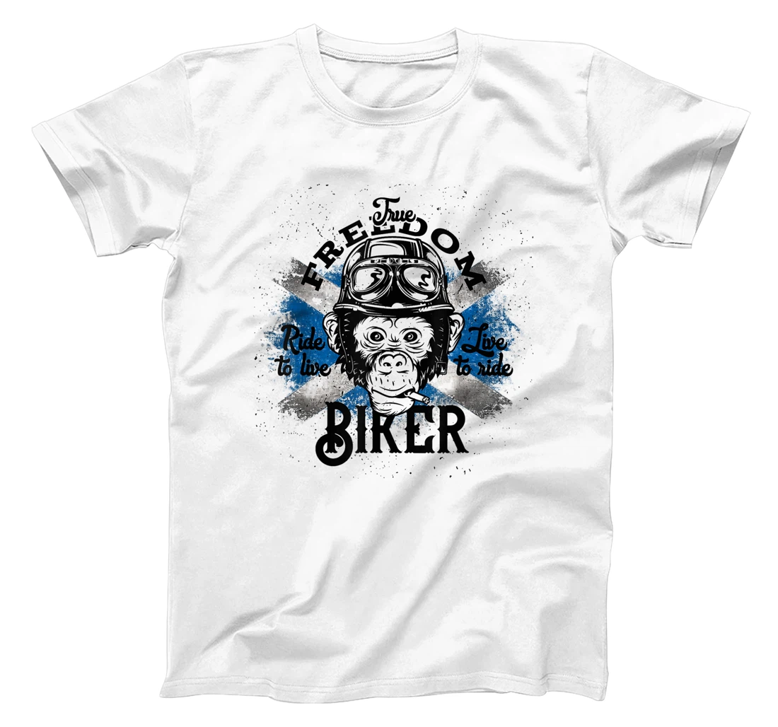 True Freedom Biker - Yes Bikers Scottish Independence gift T-Shirt, Kid T-Shirt and Women T-Shirt