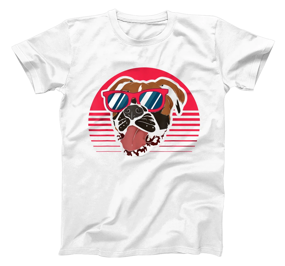 Funny Sunglasses Animal Dog Owner Dog Lover Cool Boxer T-Shirt, Kid T-Shirt and Women T-Shirt