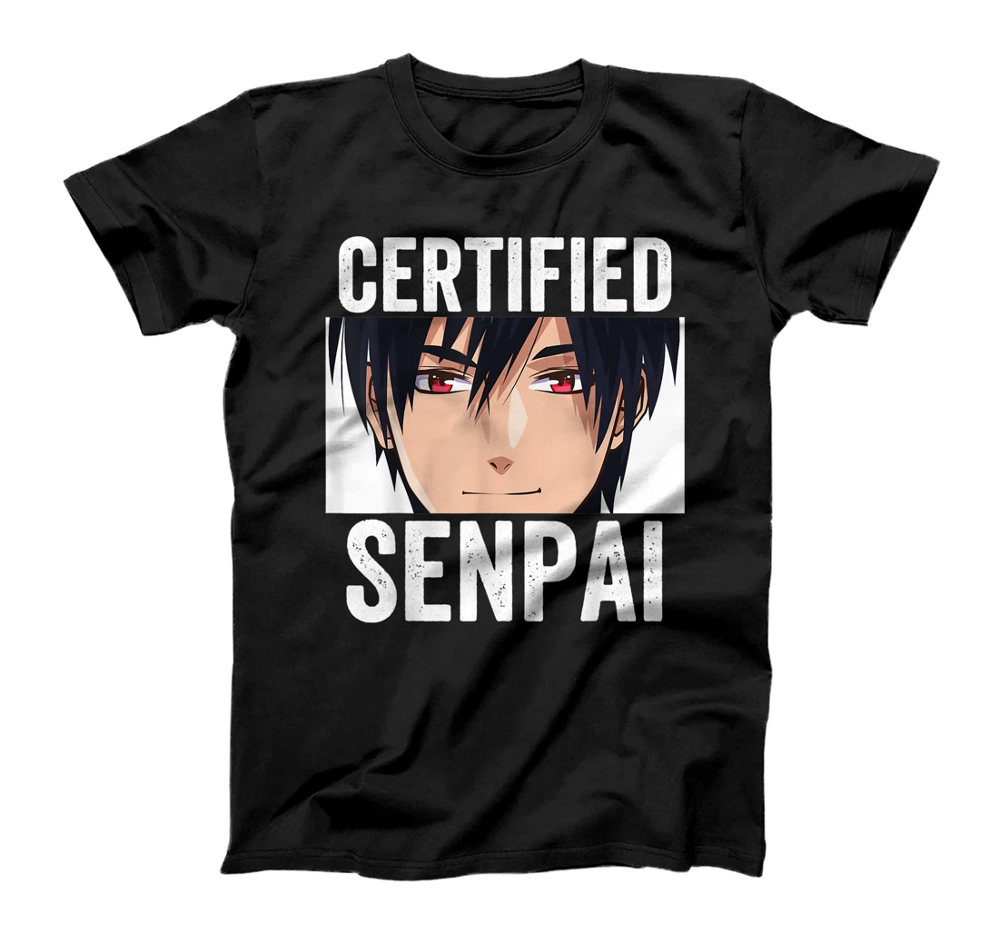 Funny Anime Merch - Certified Senpai T-Shirt, Women T-Shirt