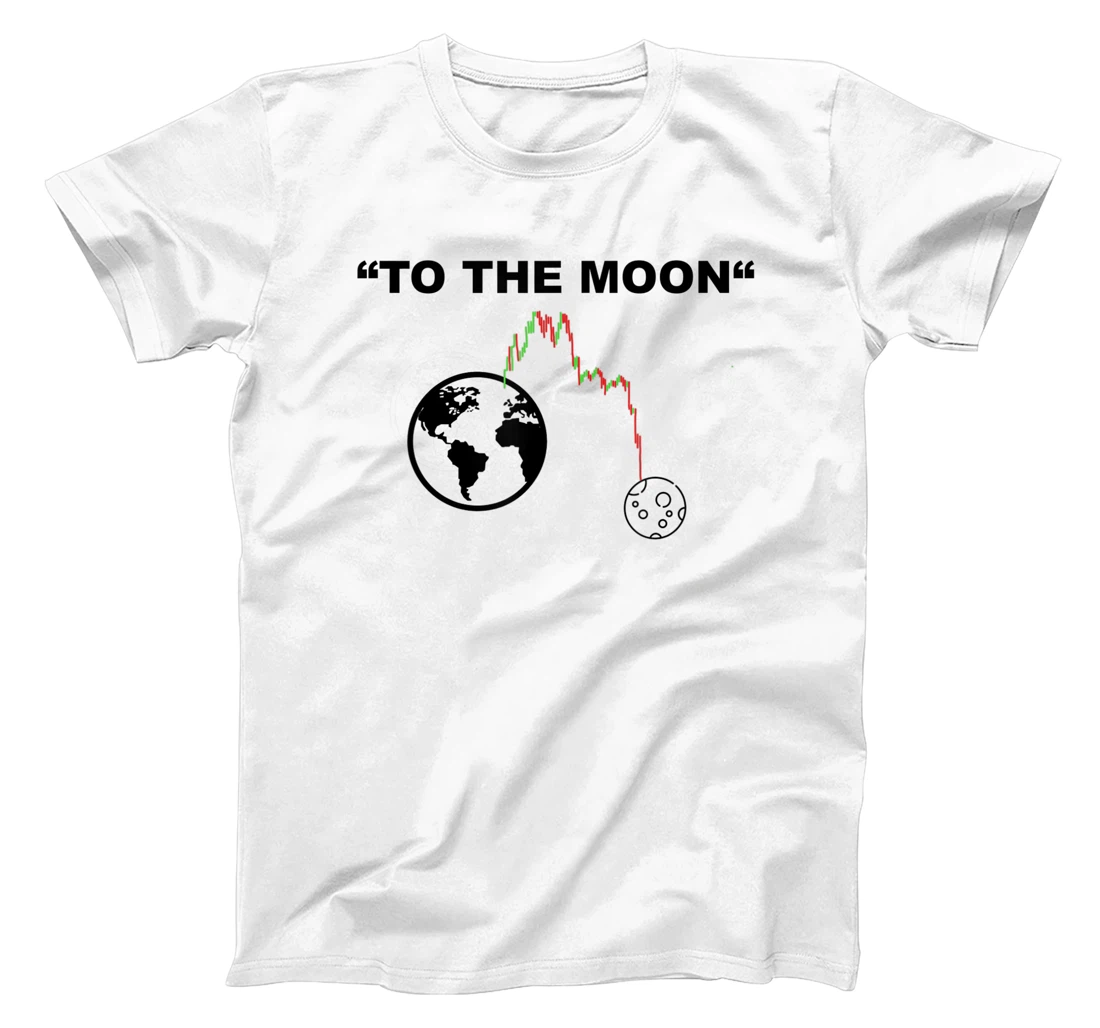 To the Moon Meme Stock Trading Finance and Dividends Wallet T-Shirt, Women T-Shirt