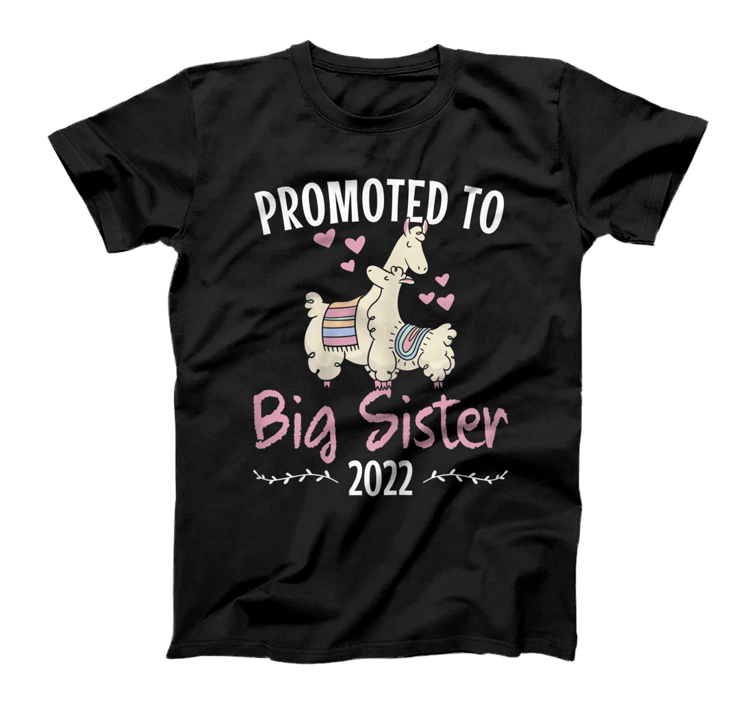 Promoted to Big Sister 2022 Llama T-Shirt, Kid T-Shirt and Women T-Shirt