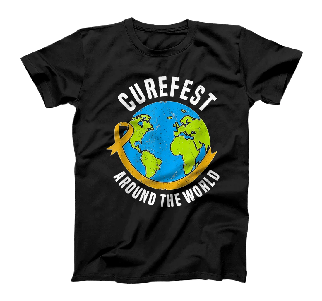 CureFest-Around-the-World-Childhood-Cancer-Essential-T-Shirt, Kid T-Shirt and Women T-Shirt T-Shirt, Kid T-Shirt and Women T-Shirt