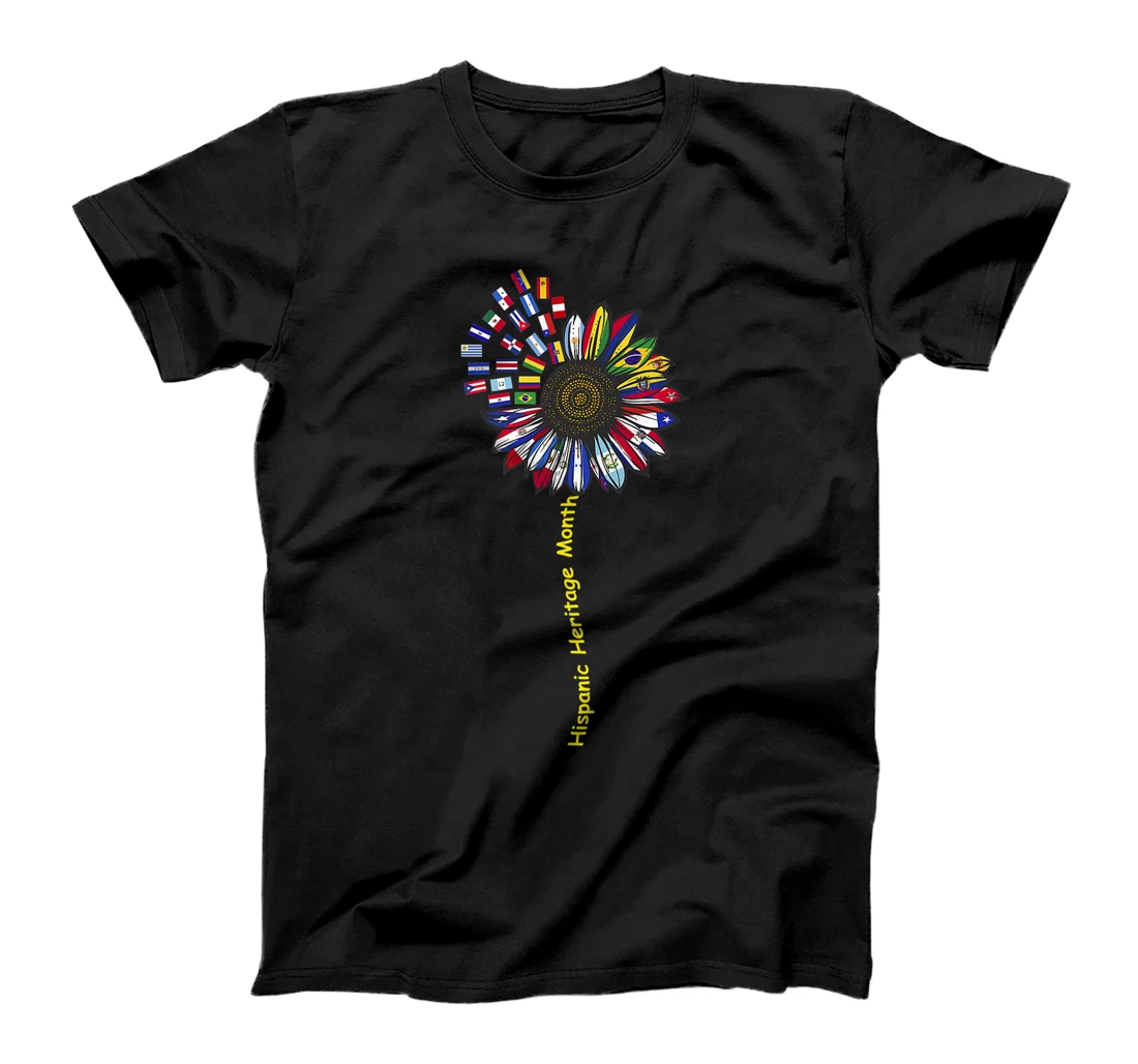 National Hispanic Heritage Month Sunflower Branch Countries T-Shirt, Kid T-Shirt and Women T-Shirt