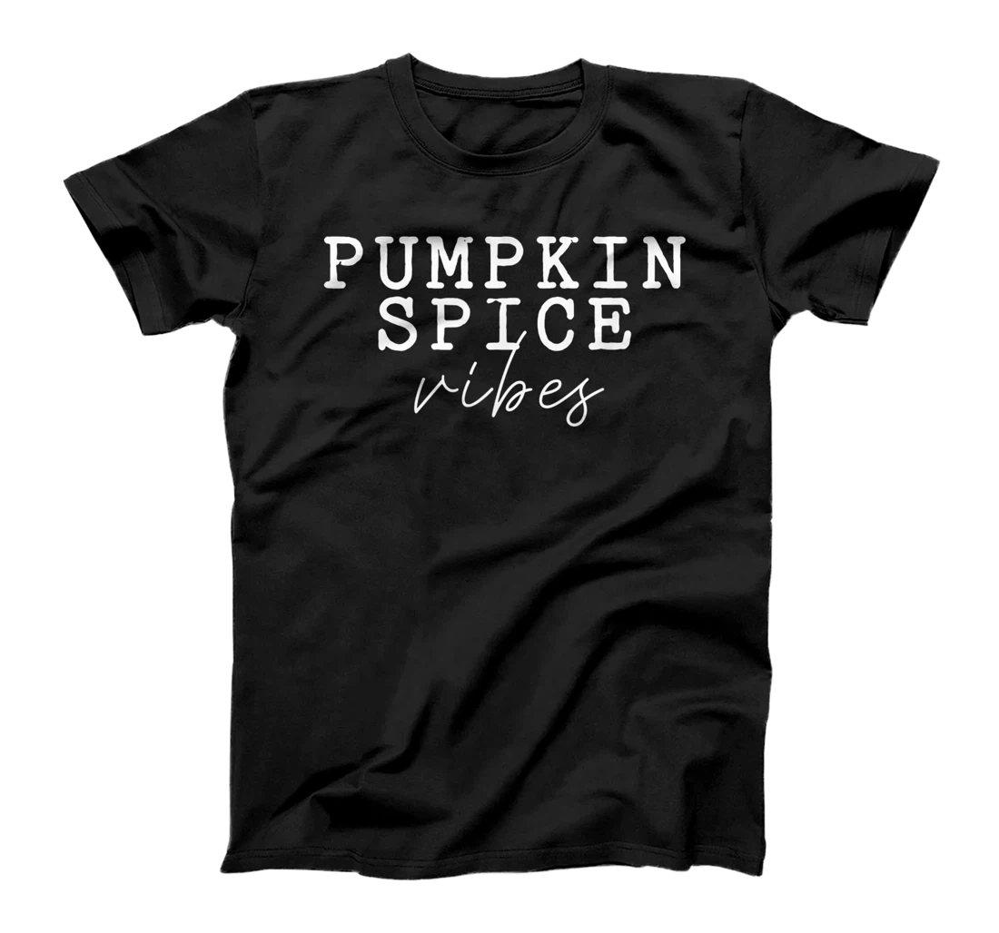 Womens Pumpkin Spice vibes Favorite Season Cute Fall T-Shirt, Kid T-Shirt and Women T-Shirt