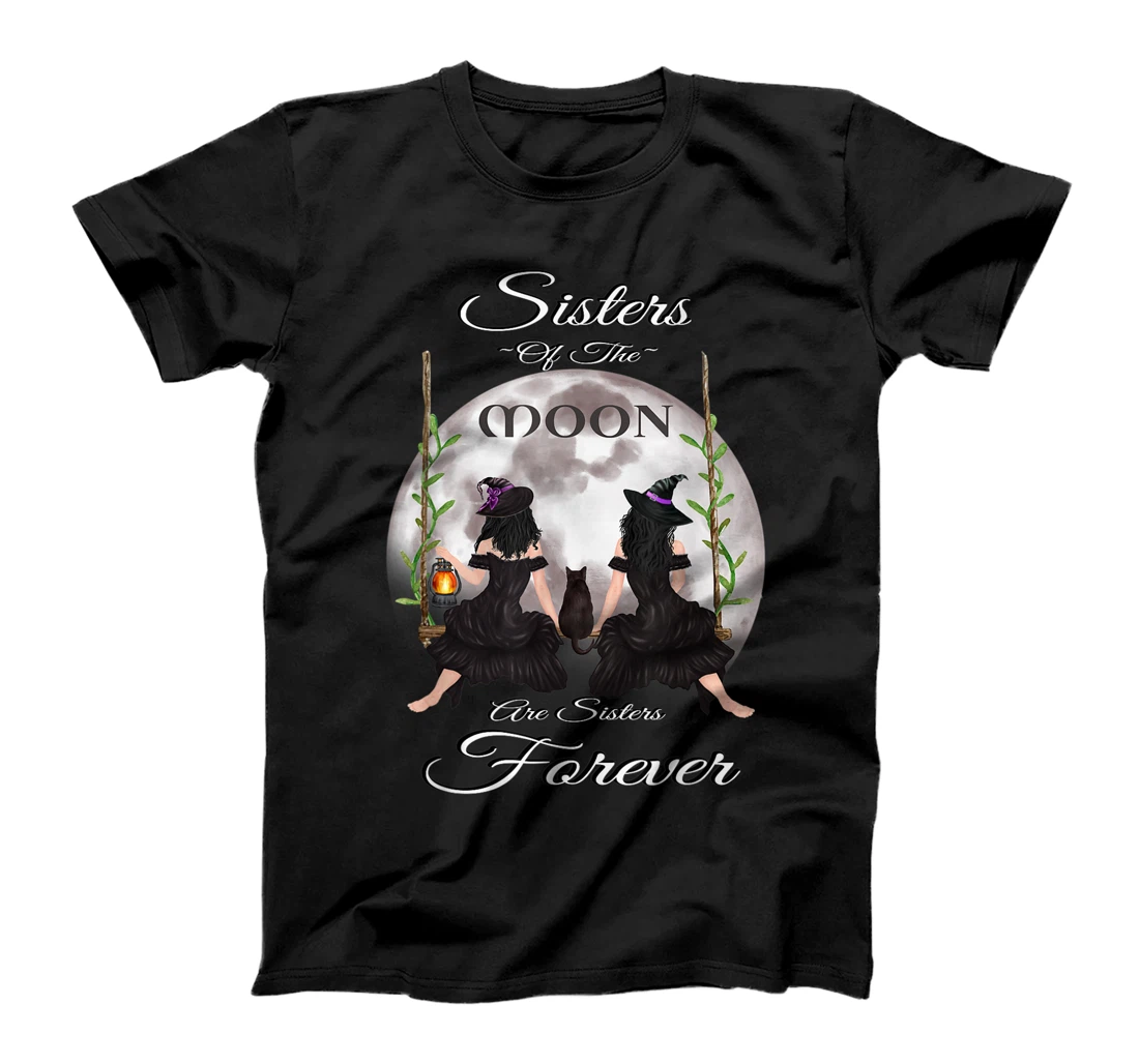 Witches Sisterhood Moon Design Goth Witchcraft Wiccan Art T-Shirt, Women T-Shirt