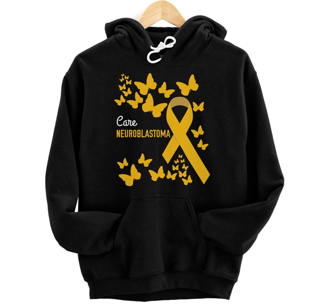 Care- Neuroblastoma Awareness Supporter Ribbon Pullover Hoodie