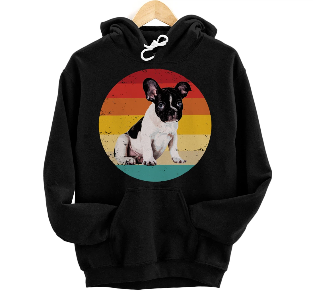 Vintage French Bulldog Retro French Bulldog Lover Dog Owner Pullover Hoodie