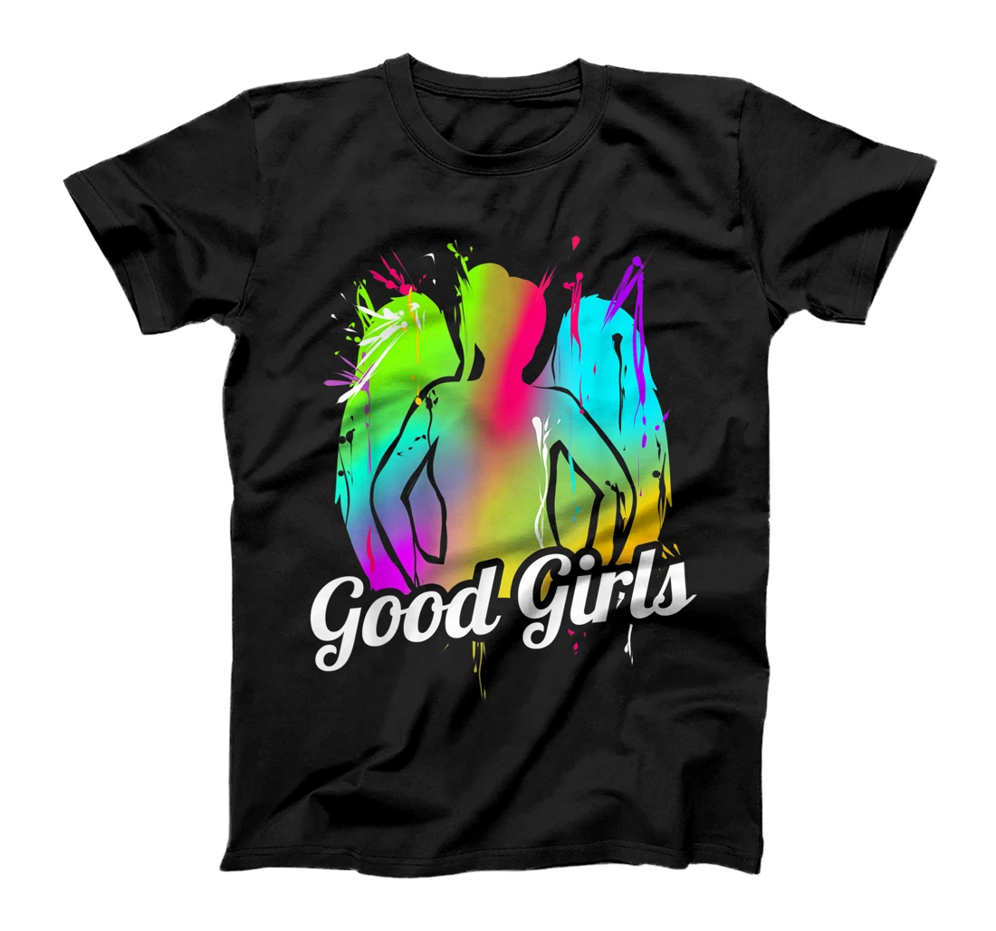 Personalized Colorful painted girl with angels wings - the good girls T-Shirt, Kid T-Shirt and Women T-Shirt