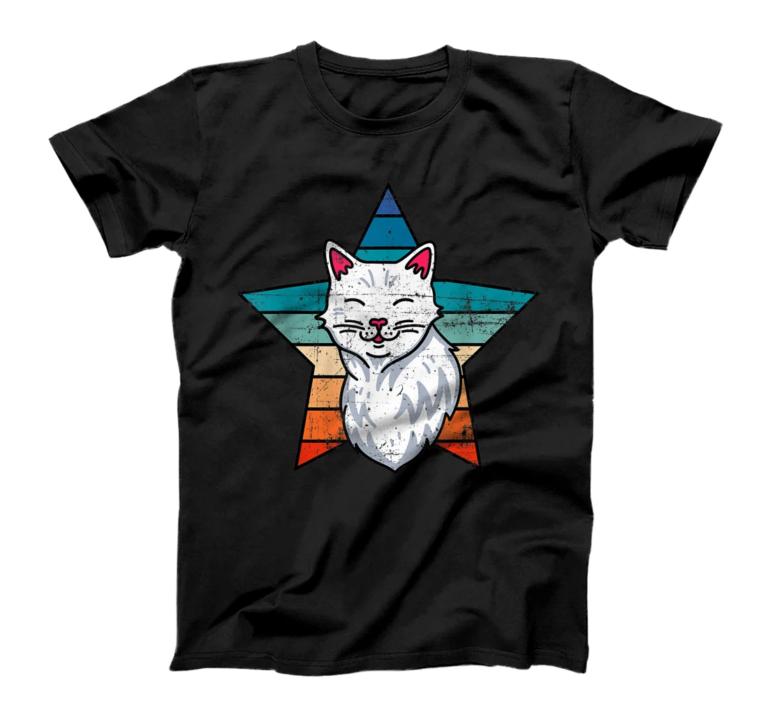 Personalized Retro Cat Tshirt, Cat Shirt, Cat Lover Shirt, Womens Cat T-Shirt, Kid T-Shirt and Women T-Shirt