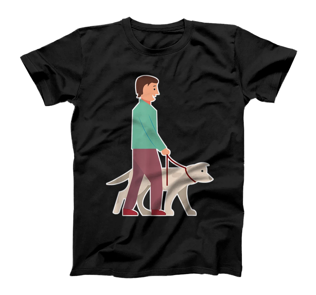 Personalized Man with dog T-Shirt, Women T-Shirt