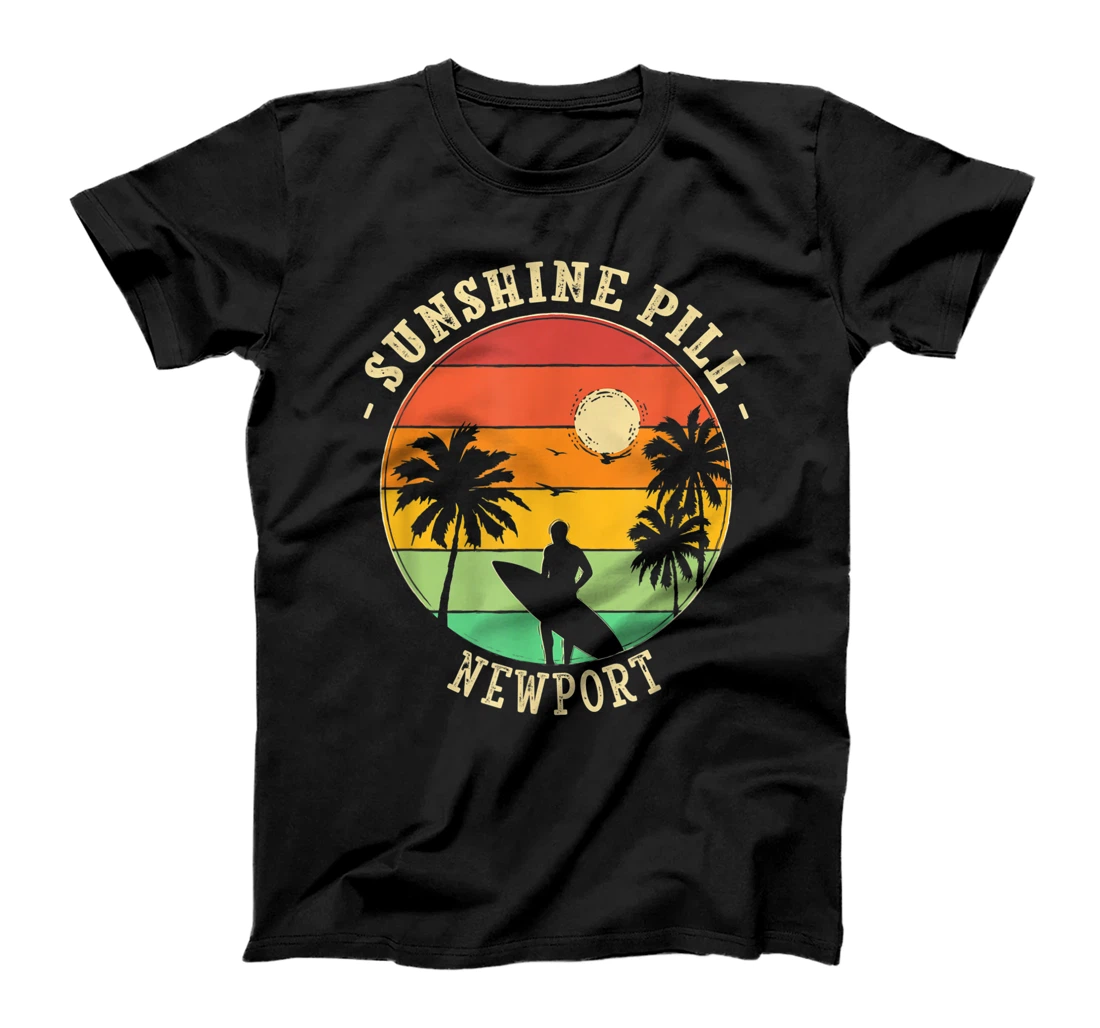 Sunshine Pill Newport Summer Oregon Tropical Beach Lover T-Shirt, Women T-Shirt